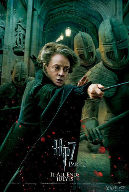 Harry Potter és a halál ereklyéi akció poszter  Mcgonagall